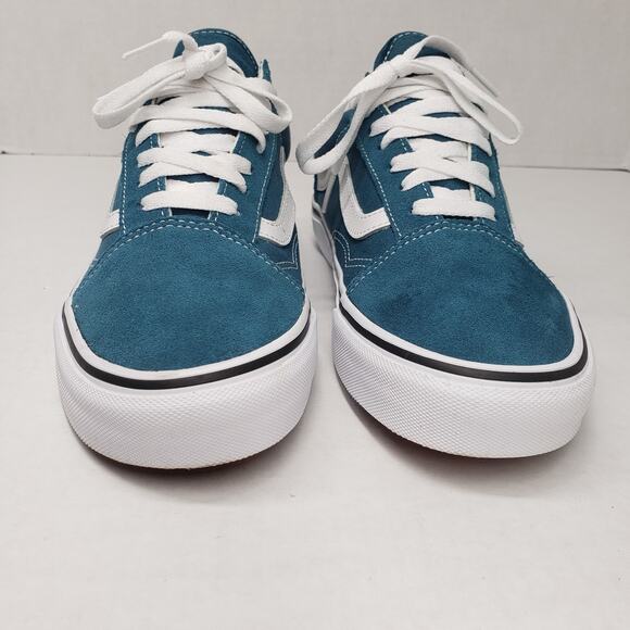Vans Old Skool Skate Shoes 8 Mens 9.5 Womens Blue Stargazer Pig Suede Casual - Picture 3 of 12